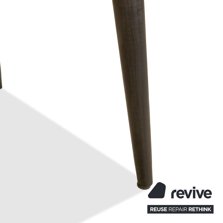 6er Garnitur Minotti Aston Leder Stuhl Braun Kaffee Esszimmer