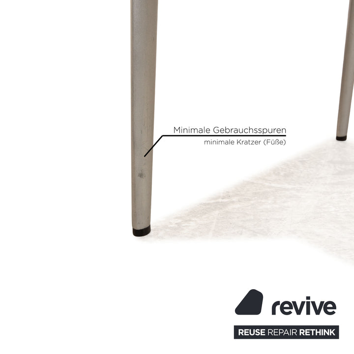 Lot de 6 chaises en cuir Rolf Benz 7000 crème salle à manger