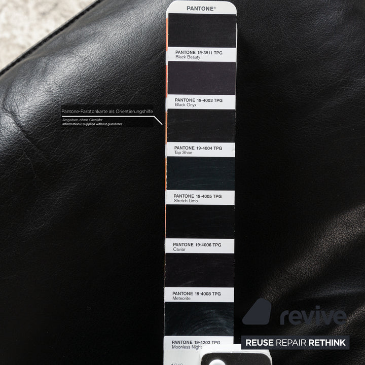 6er Garnitur Rolf Benz 7000 Leder Stuhl Schwarz Creme