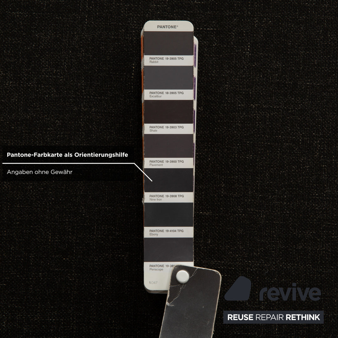 6er Garnitur Rolf Benz 7400 Stoff Stuhl Anthrazit Dunkelgrau Esszimmer