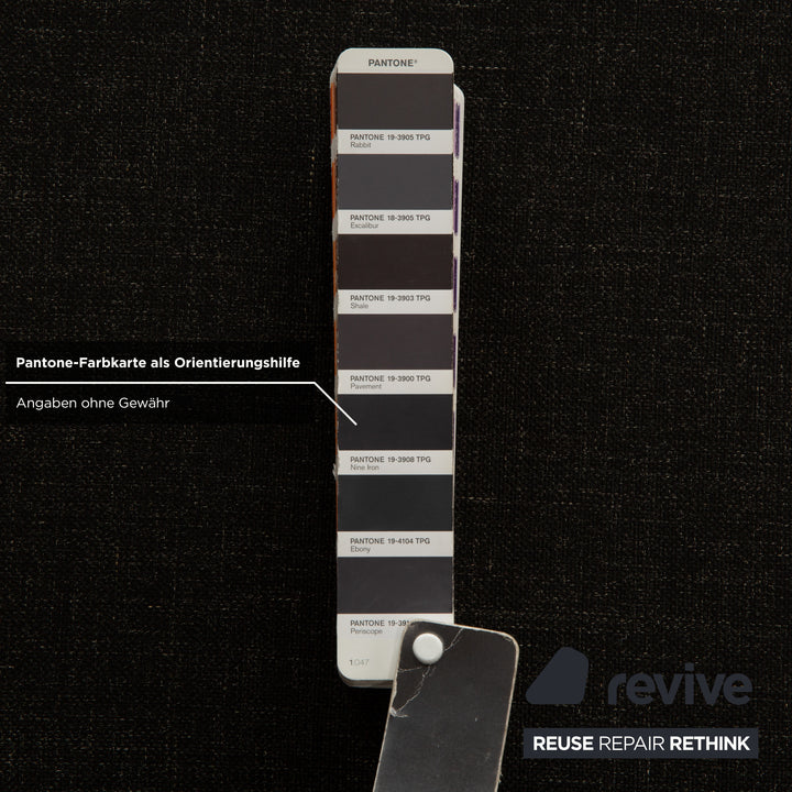 6er Garnitur Rolf Benz 7400 Stoff Stuhl Anthrazit Dunkelgrau Esszimmer