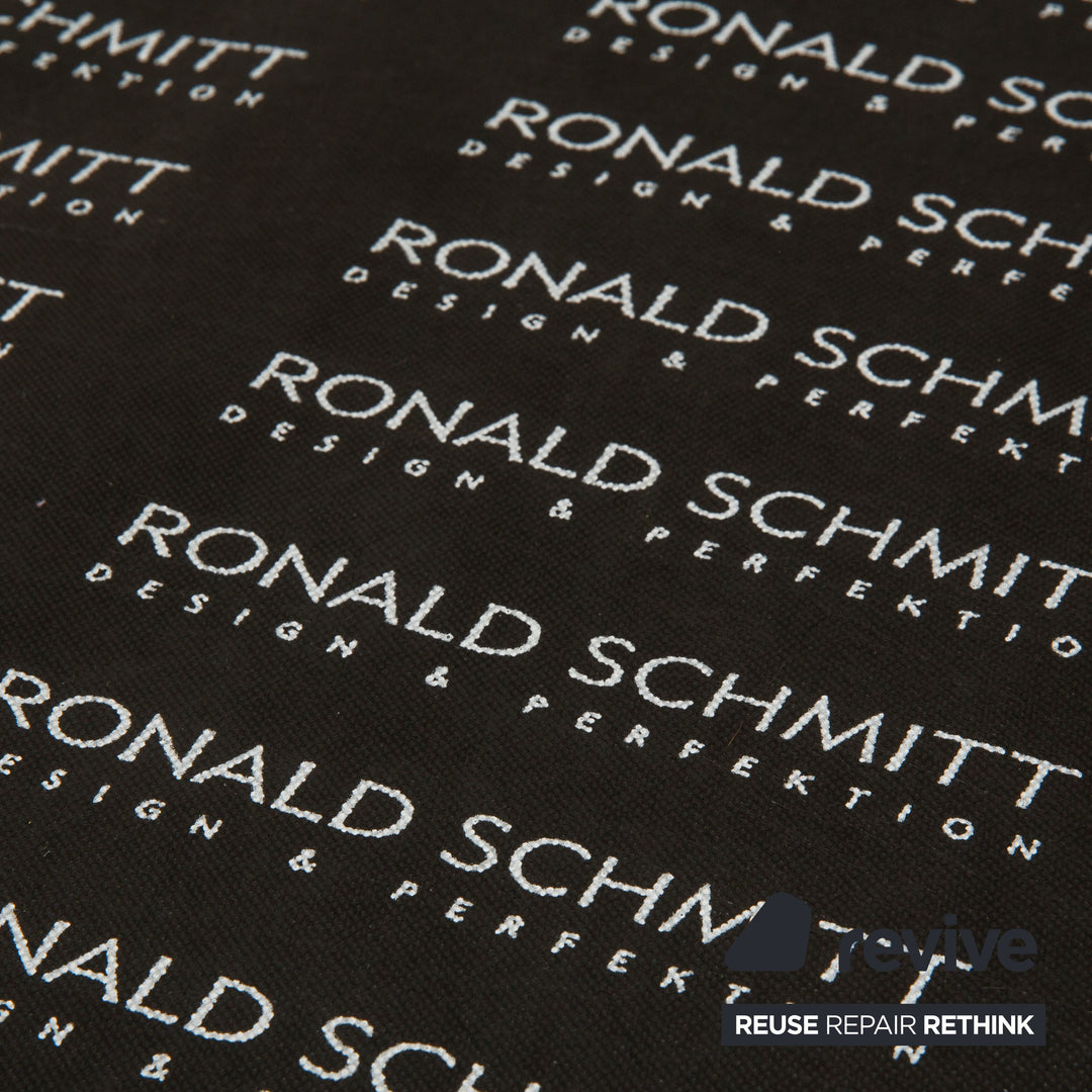 Ensemble de 6 fauteuils de salle à manger Ronald Schmitt RST 16 en cuir noir