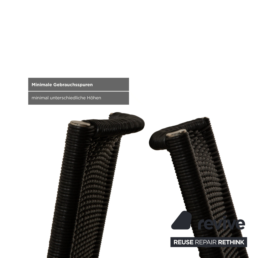 Lot de 6 tresses Tecta WK 725 gris foncé