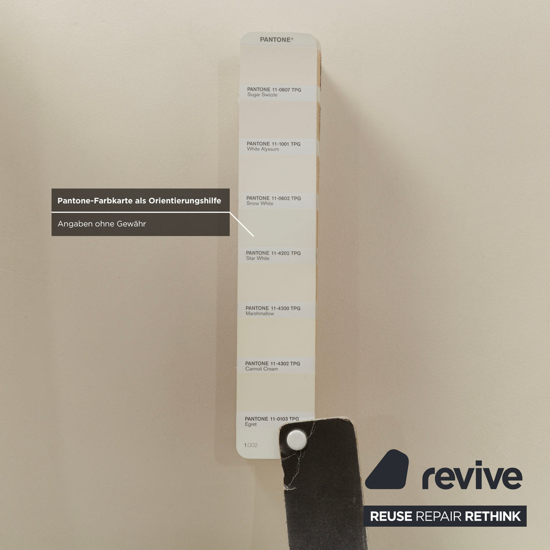 Lot de 6 chaises en cuir Tommy M by Machalke couleur crème