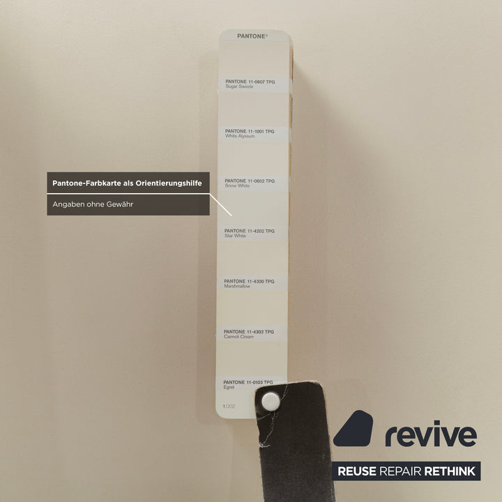 Lot de 6 chaises en cuir Tommy M by Machalke couleur crème