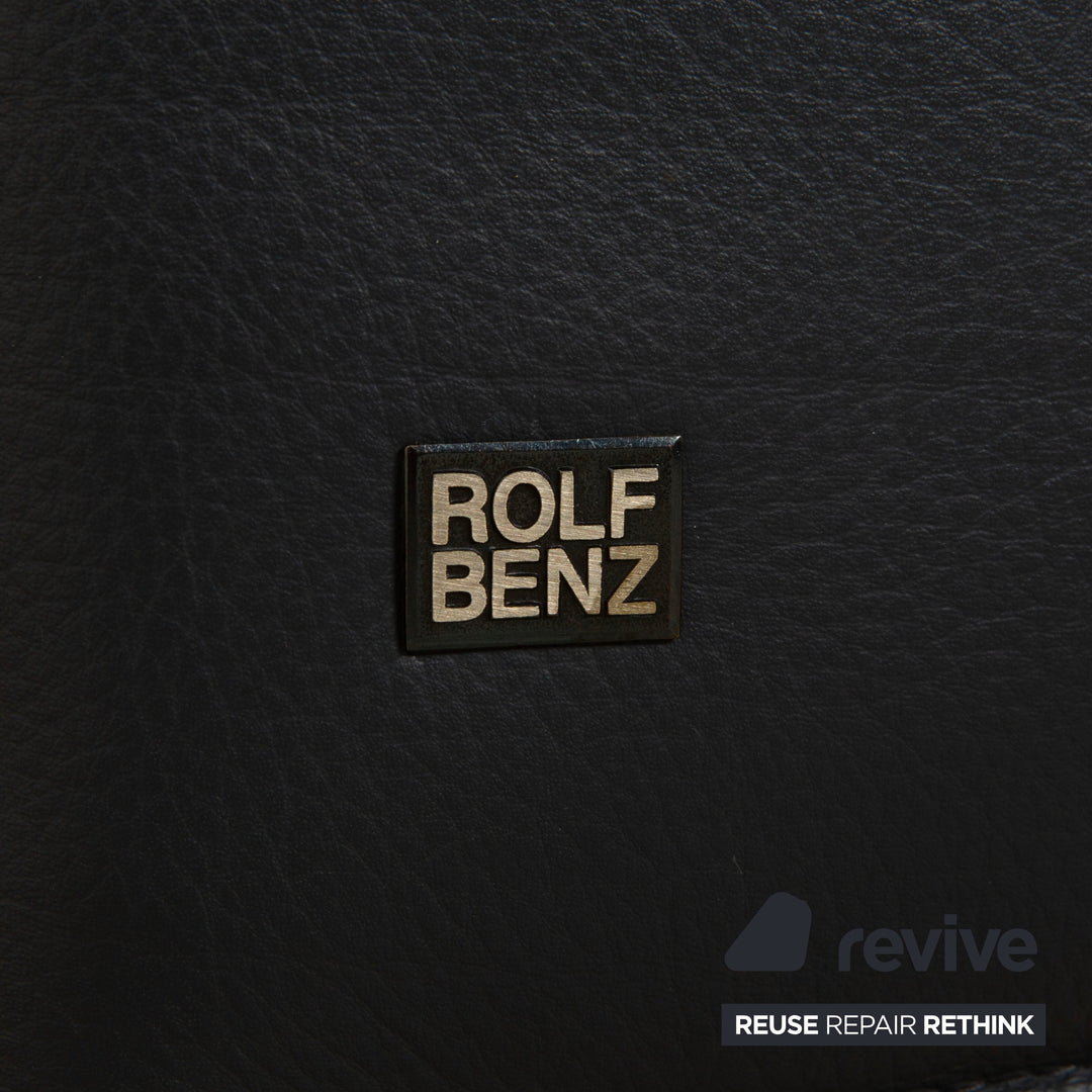 6er Rolf Benz 7400 Leder Stuhl Garnitur Grau Anthrazit