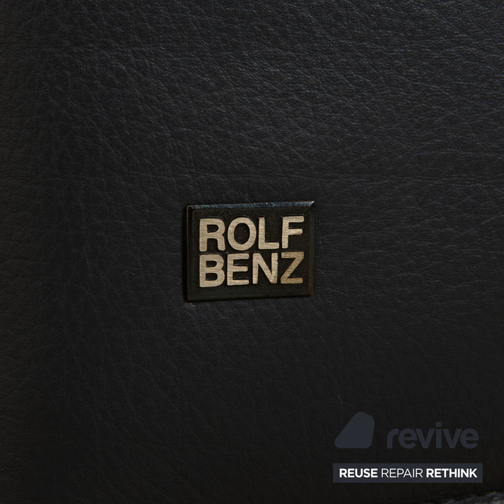 6er Rolf Benz 7400 Leder Stuhl Garnitur Grau Anthrazit