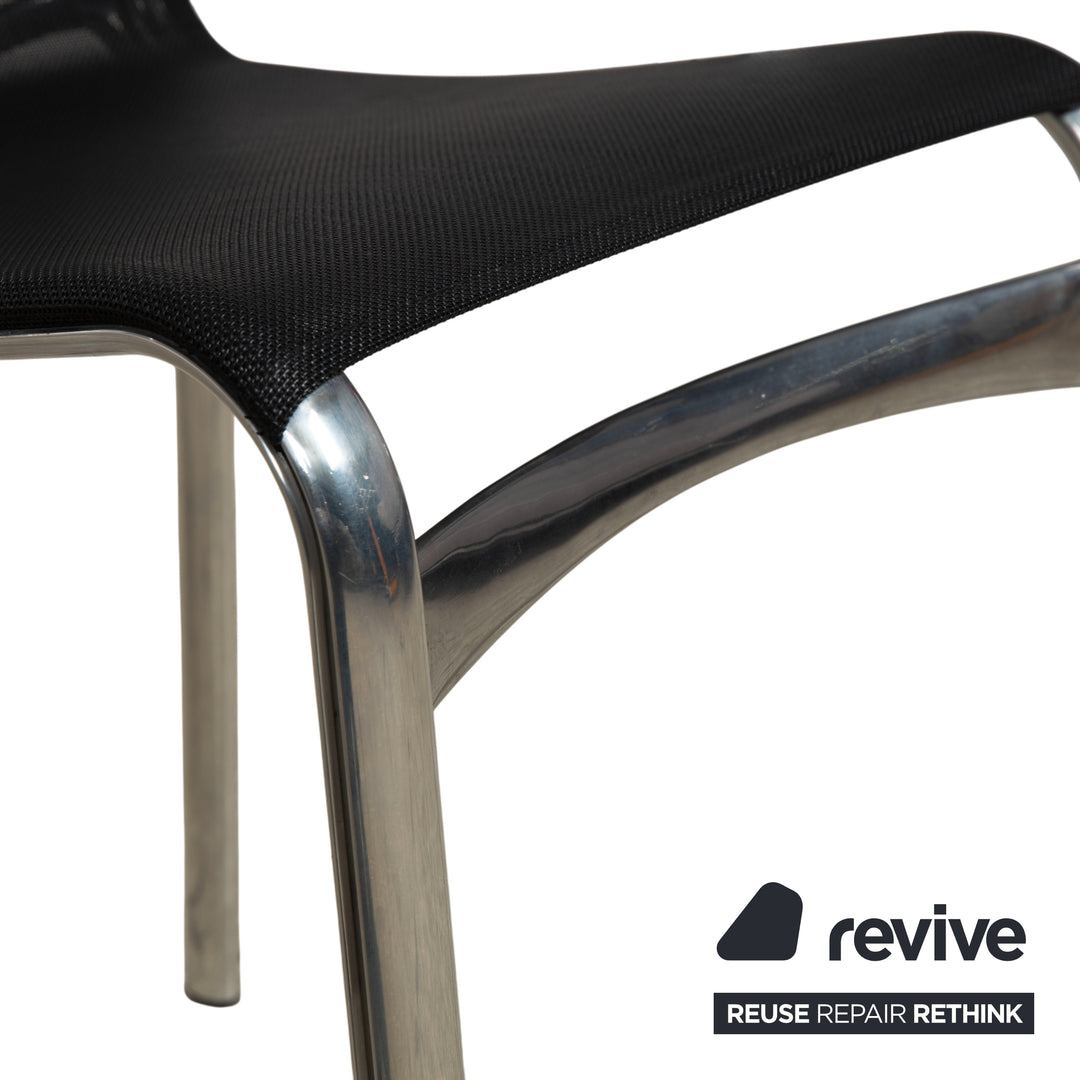 Ensemble de 6 chaises Alias Bigframe 44 / 440 en maille par Alberto Meda avec accoudoirs