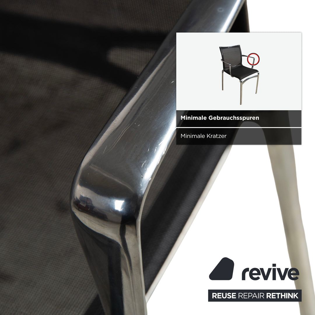 6er Set Alias Bigframe 44 / 440 Stuhl Garnitur Netz Alberto Meda Armlehnen