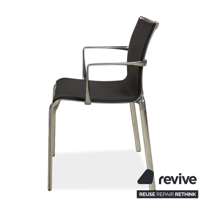 Ensemble de 6 chaises Alias Bigframe 44 / 440 en maille par Alberto Meda avec accoudoirs