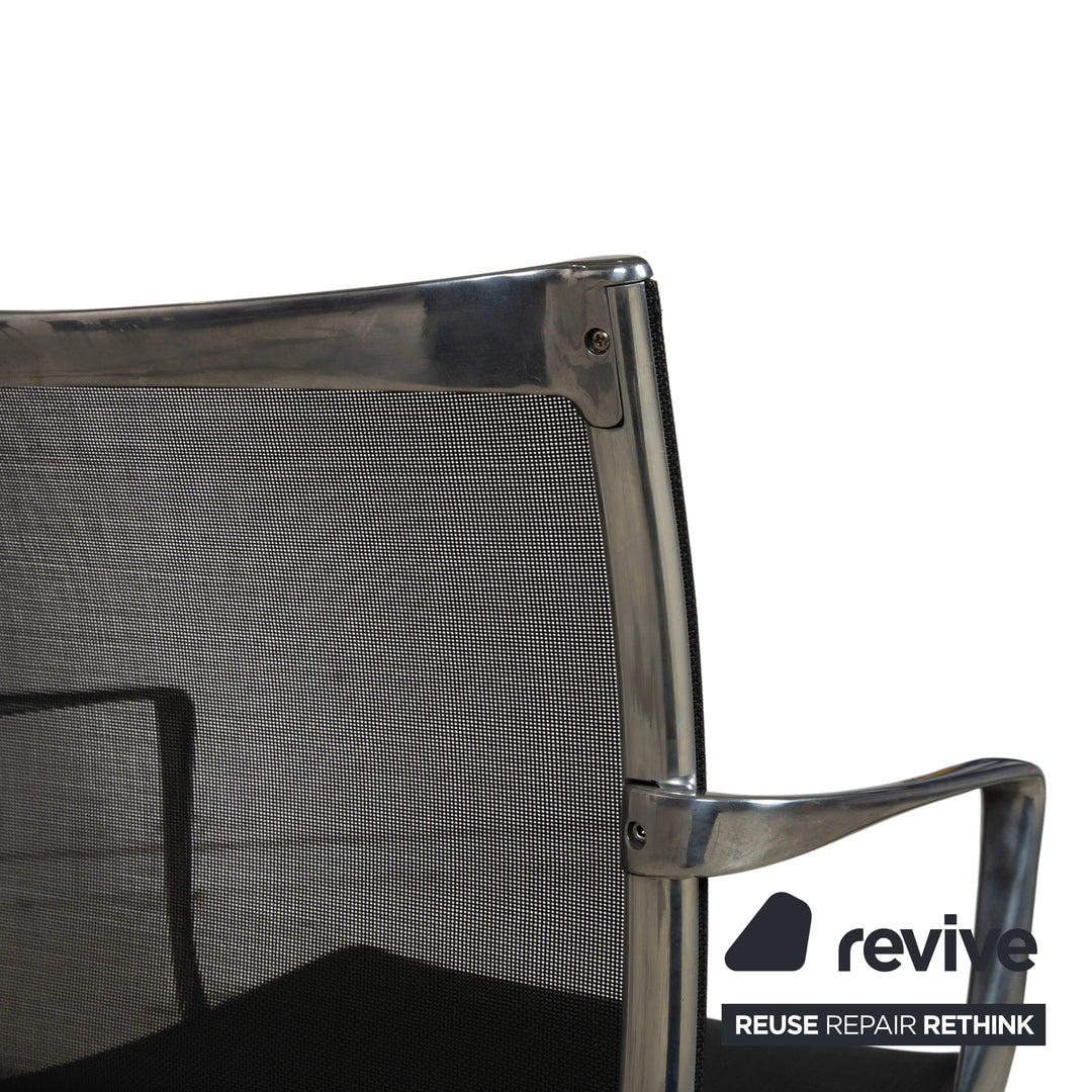 Ensemble de 6 chaises Alias Bigframe 44 / 440 en maille par Alberto Meda avec accoudoirs