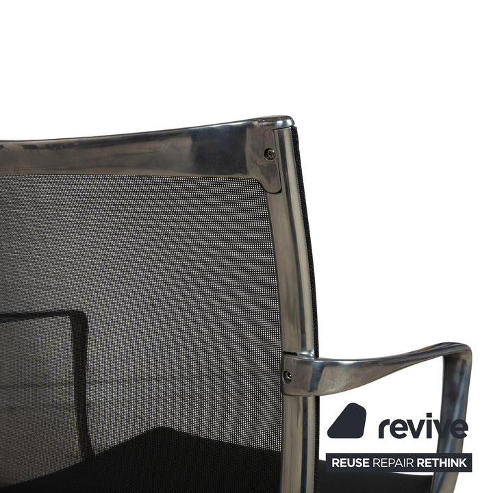 Ensemble de 6 chaises Alias Bigframe 44 / 440 en maille par Alberto Meda avec accoudoirs