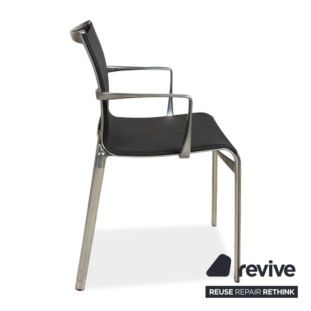 Ensemble de 6 chaises Alias Bigframe 44 / 440 en maille par Alberto Meda avec accoudoirs