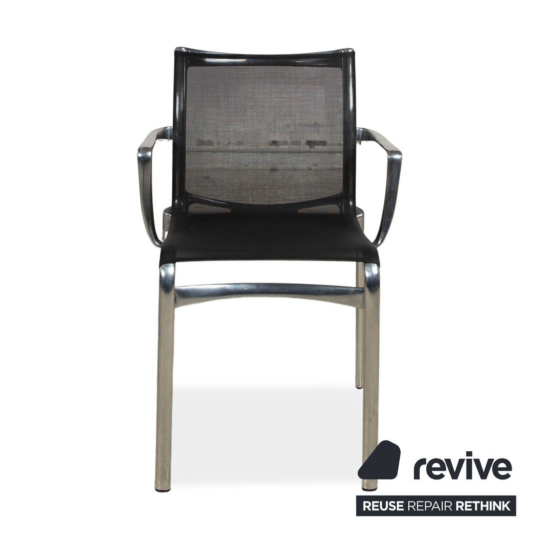 Ensemble de 6 chaises Alias Bigframe 44 / 440 en maille par Alberto Meda avec accoudoirs