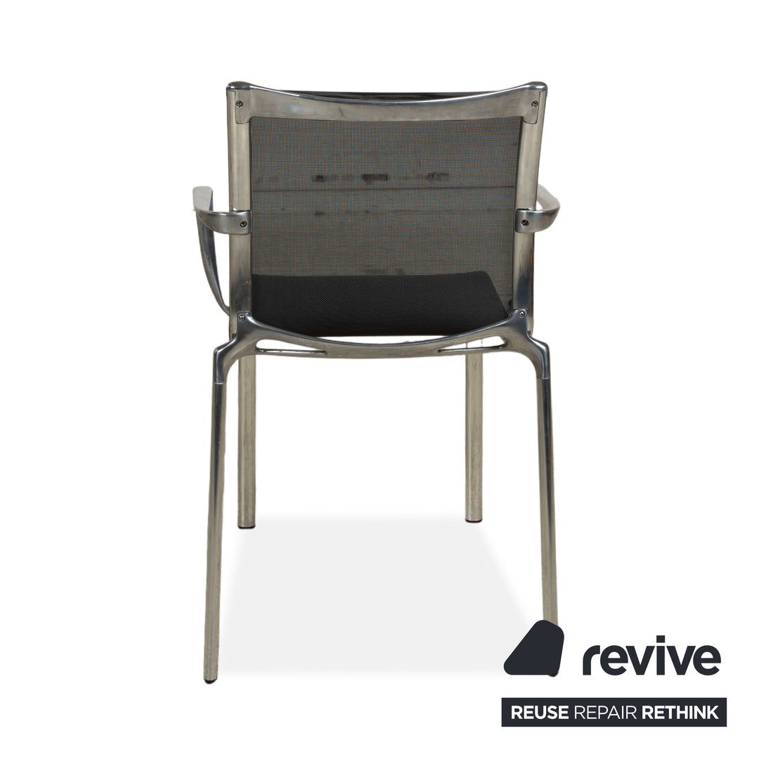 Ensemble de 6 chaises Alias Bigframe 44 / 440 en maille par Alberto Meda avec accoudoirs