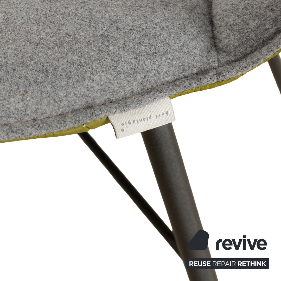 6er Stuhl-Garnitur bert plantagie JONI Four Plus Stoff Stuhl Grau Grün Esszimmerstühle