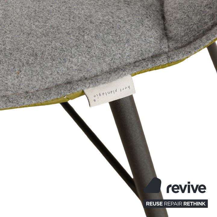 6er Stuhl-Garnitur bert plantagie JONI Four Plus Stoff Stuhl Grau Grün Esszimmerstühle