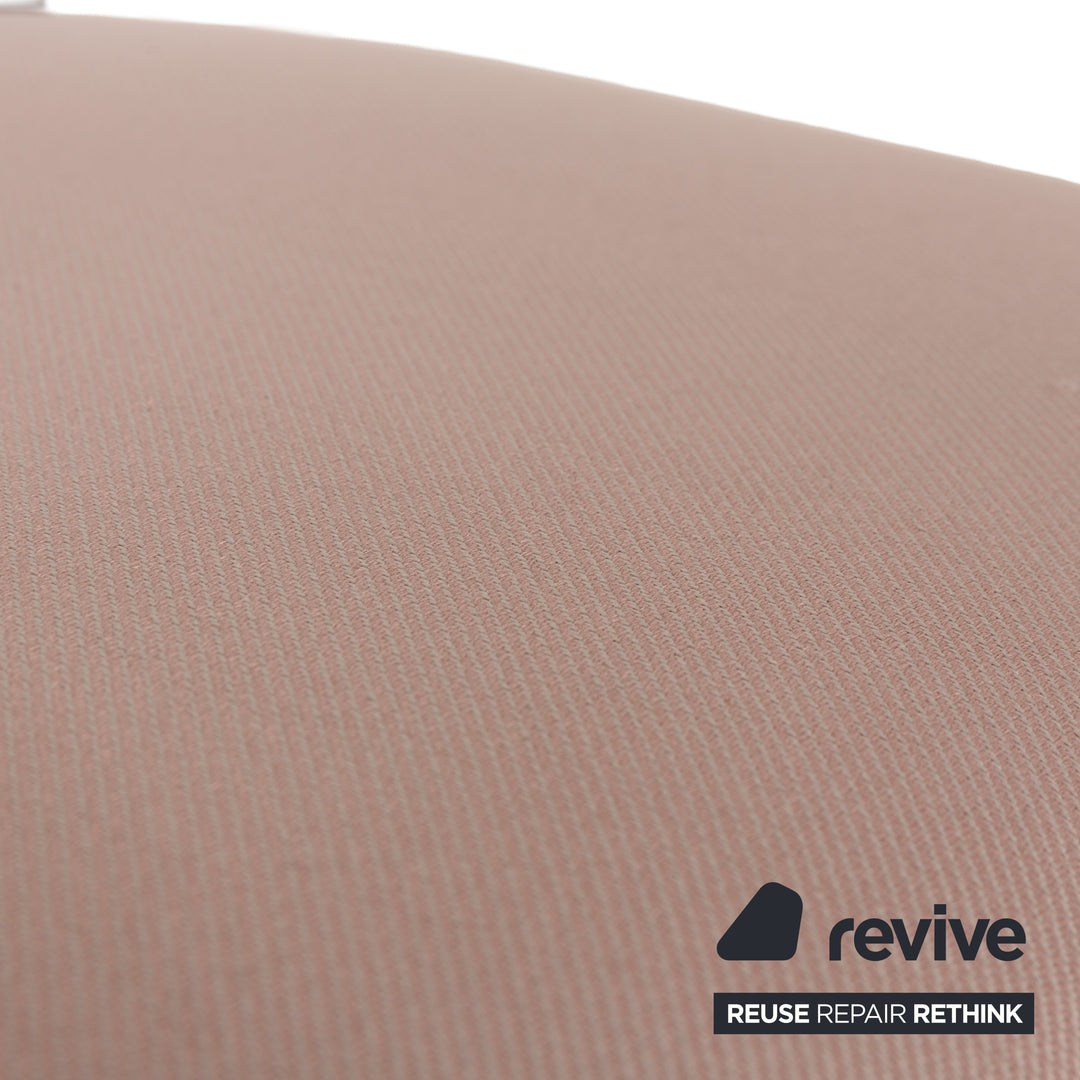 Lot de 6 chaises Thonet bois marron foncé rose vieux rose ensemble café maison