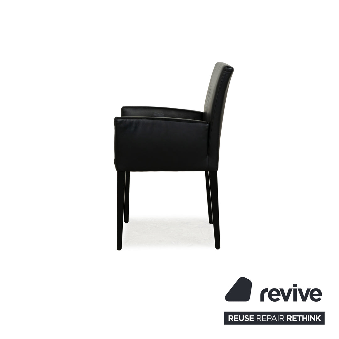 Ensemble de chaises 6 places Werther Classic en cuir noir