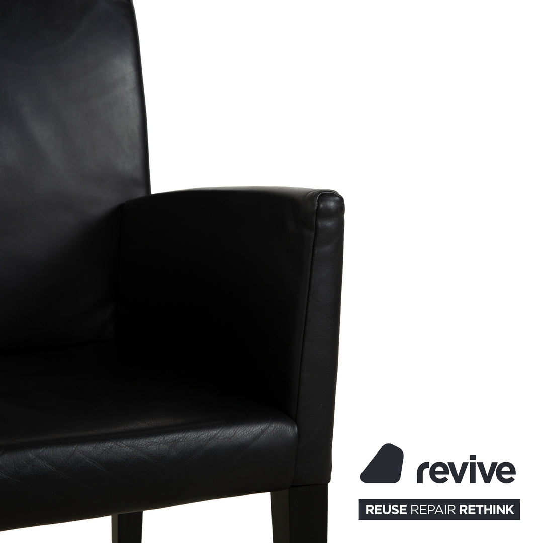 Ensemble de chaises 6 places Werther Classic en cuir noir