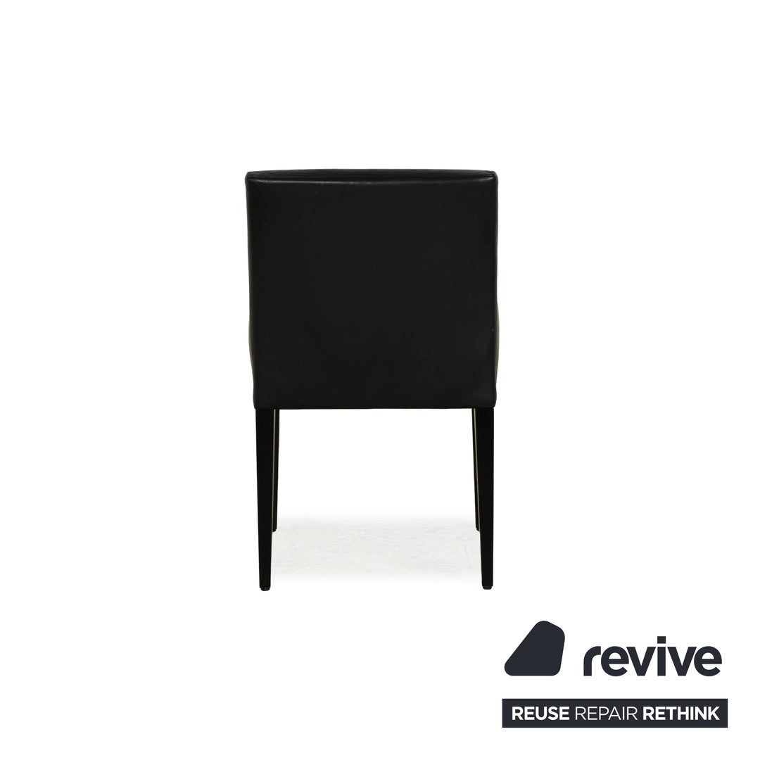 Ensemble de chaises 6 places Werther Classic en cuir noir