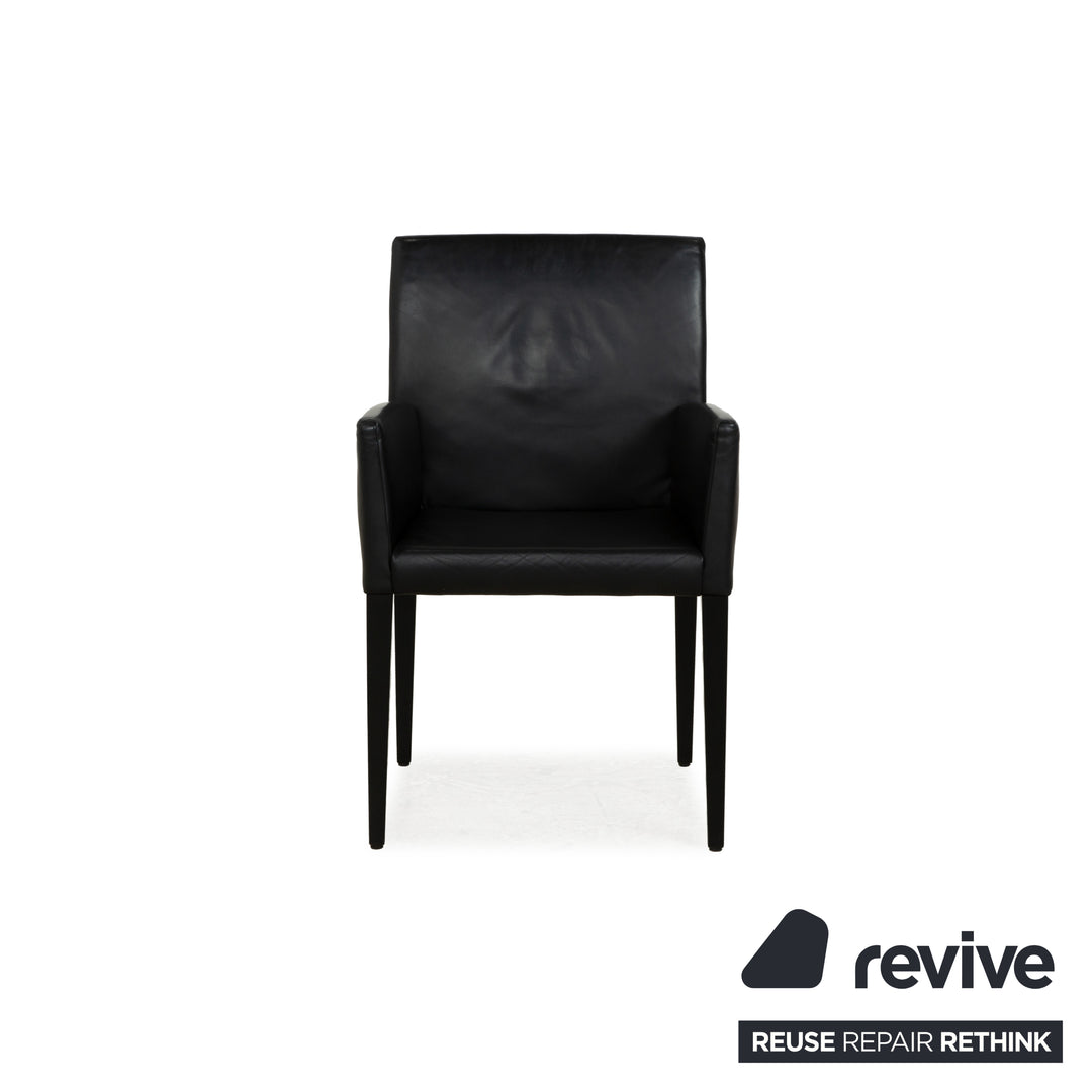 Ensemble de chaises 6 places Werther Classic en cuir noir