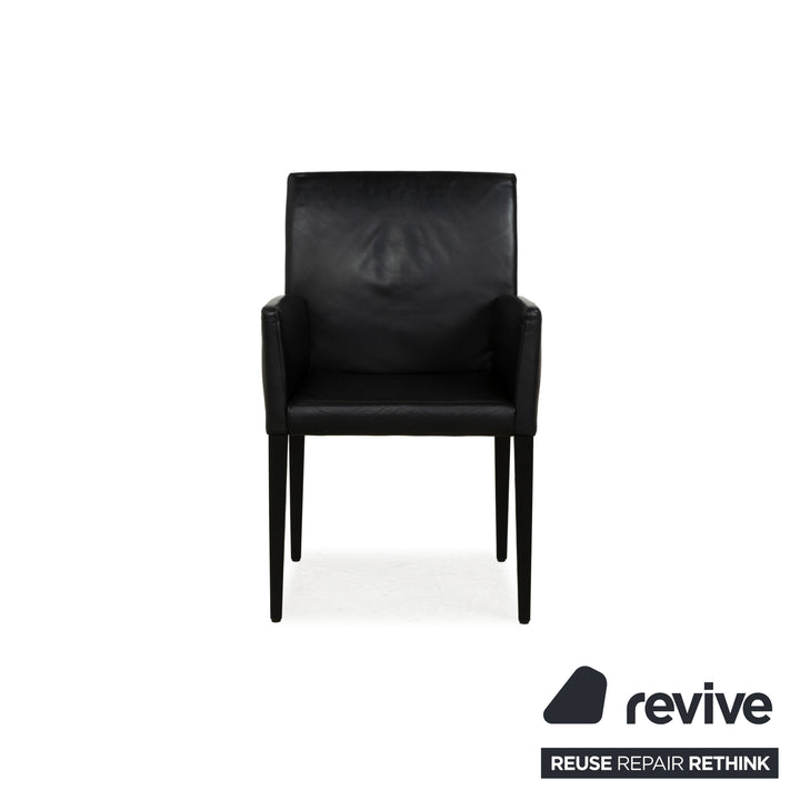 Ensemble de chaises 6 places Werther Classic en cuir noir