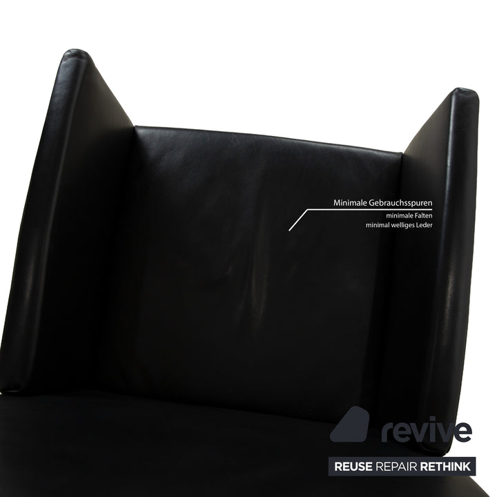 Ensemble de chaises 6 places Werther Classic en cuir noir