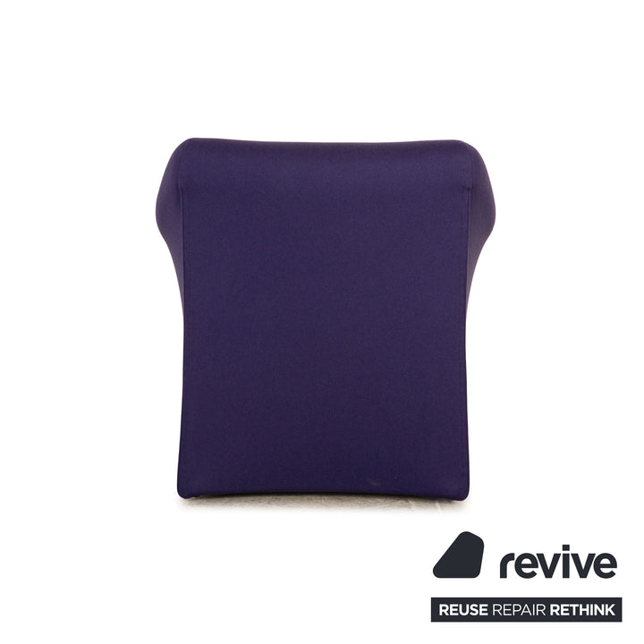 7er Garnitur Cassina 684 Stoff Stuhl Blau Lila Mario Bellini