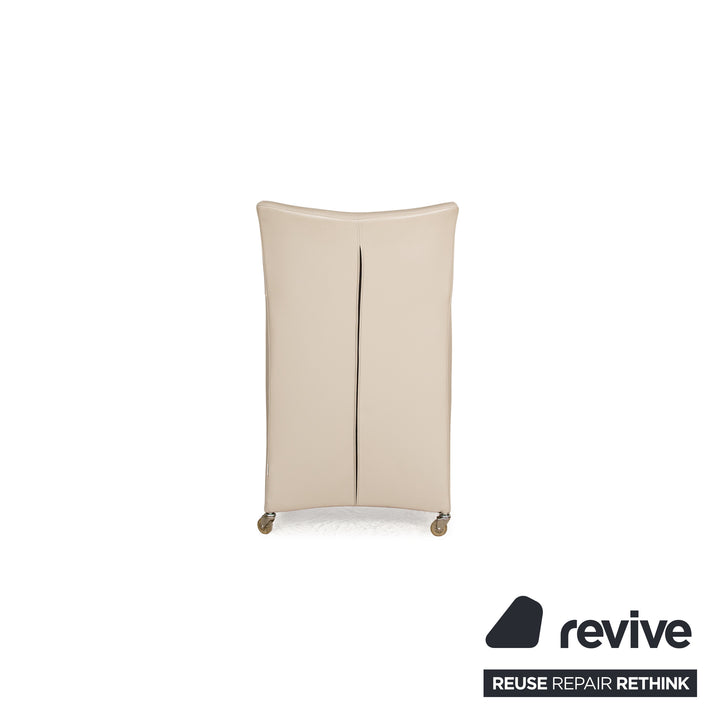 8er Garnitur Bert Plantagie Leder Stuhl Beige Creme Esszimmer