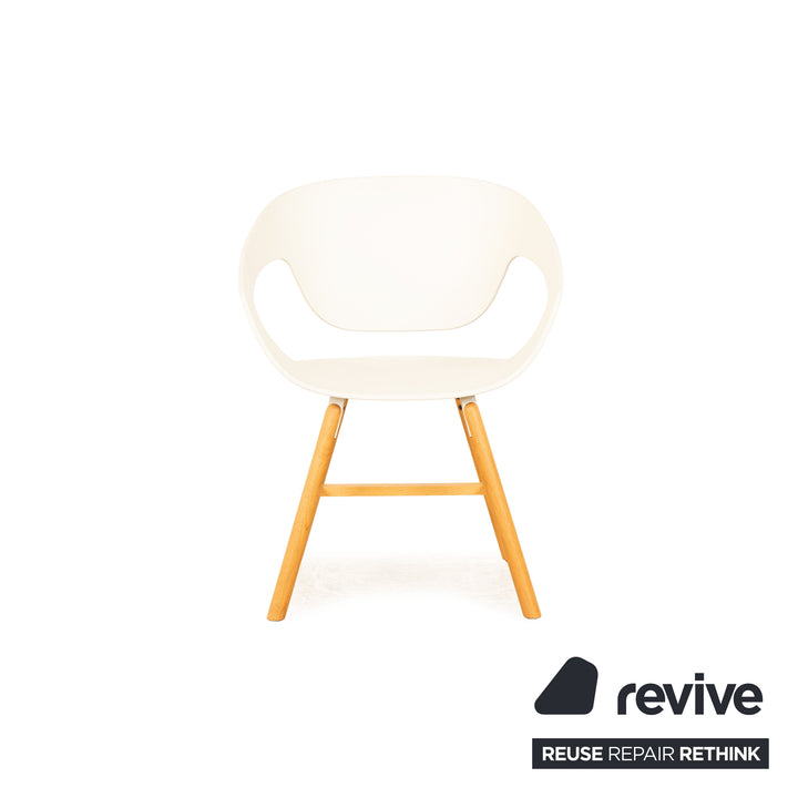 Lot de 8 Casamania Vad Chair Chaise en Plastique Blanc Salle à Manger