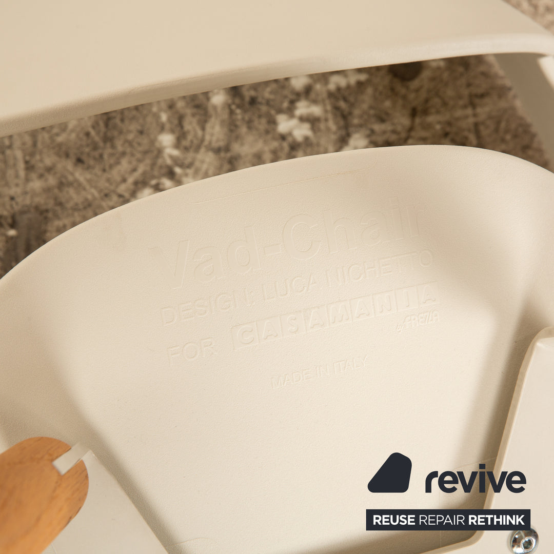 Lot de 8 Casamania Vad Chair Chaise en Plastique Blanc Salle à Manger