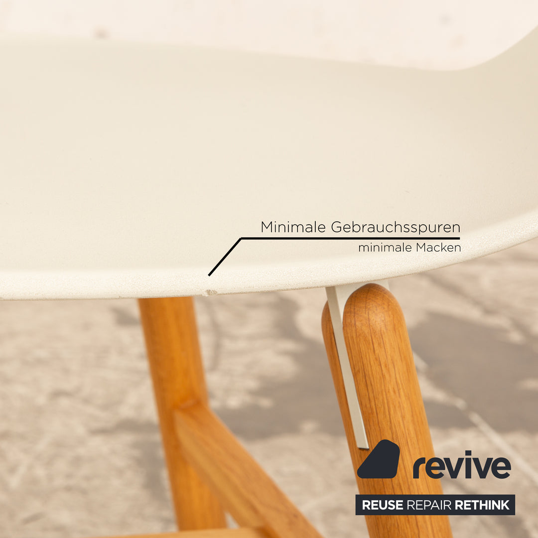 Lot de 8 Casamania Vad Chair Chaise en Plastique Blanc Salle à Manger