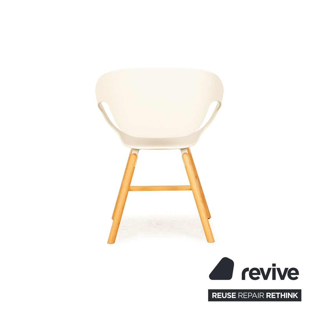 Lot de 8 Casamania Vad Chair Chaise en Plastique Blanc Salle à Manger