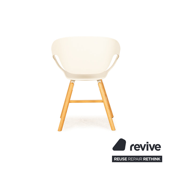 Lot de 8 Casamania Vad Chair Chaise en Plastique Blanc Salle à Manger