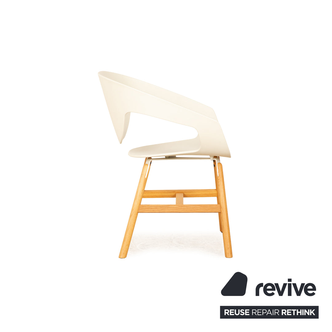 Lot de 8 Casamania Vad Chair Chaise en Plastique Blanc Salle à Manger