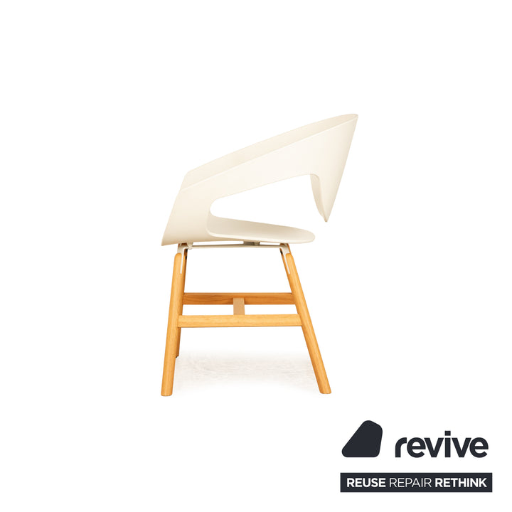 Lot de 8 Casamania Vad Chair Chaise en Plastique Blanc Salle à Manger