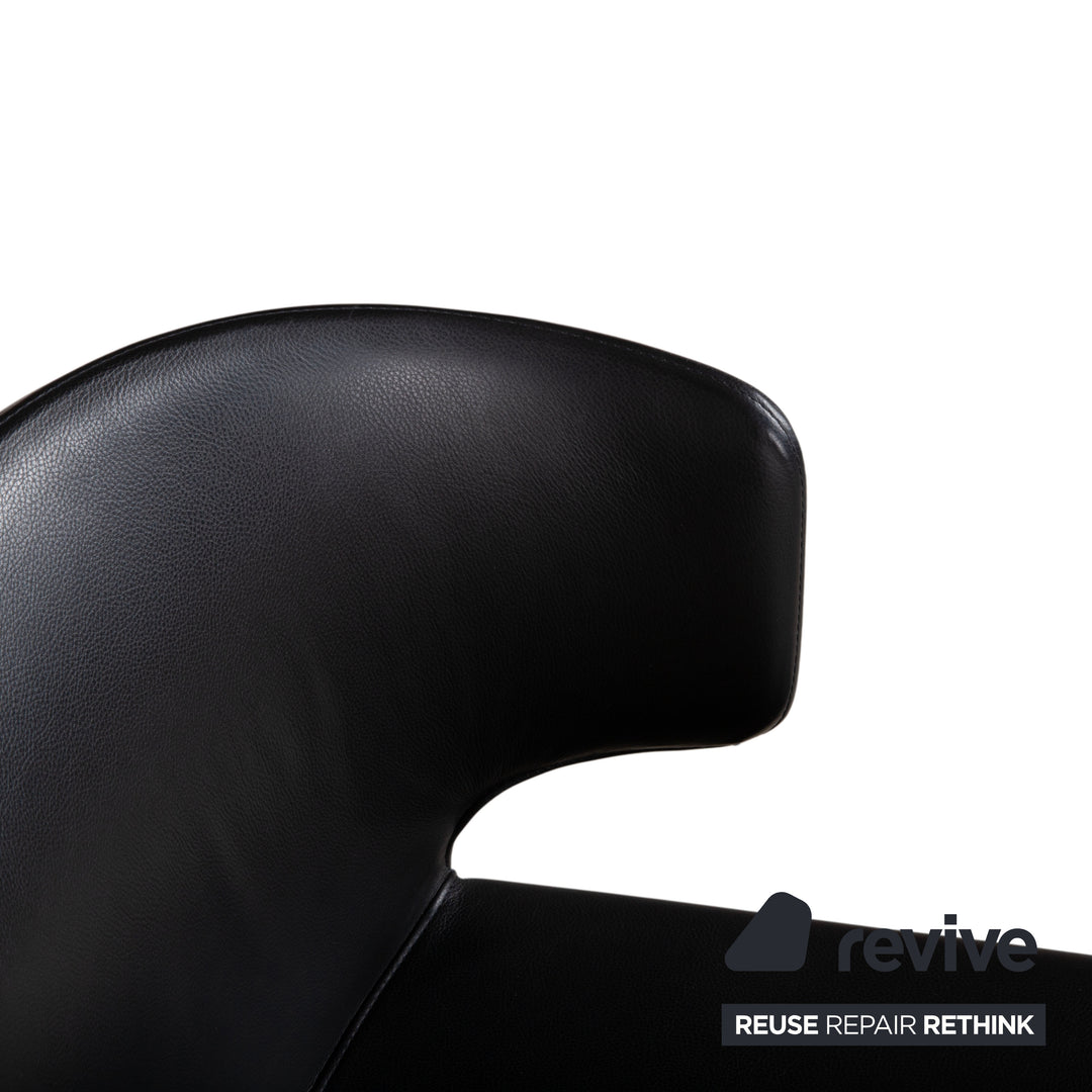 8er Garnitur Cassina Hola Leder Stuhl Schwarz Esszimmer