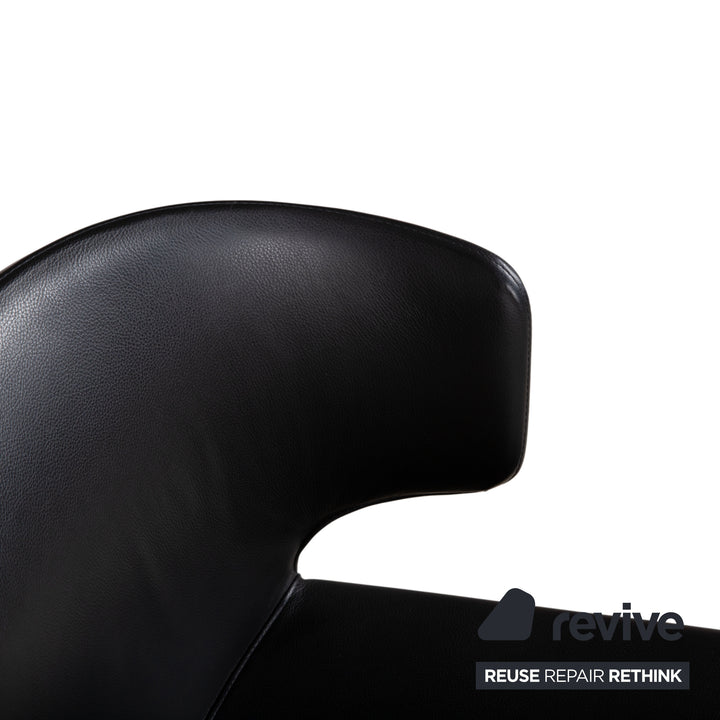 8er Garnitur Cassina Hola Leder Stuhl Schwarz Esszimmer