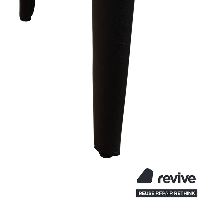 8er Garnitur Cassina Hola Leder Stuhl Schwarz Esszimmer