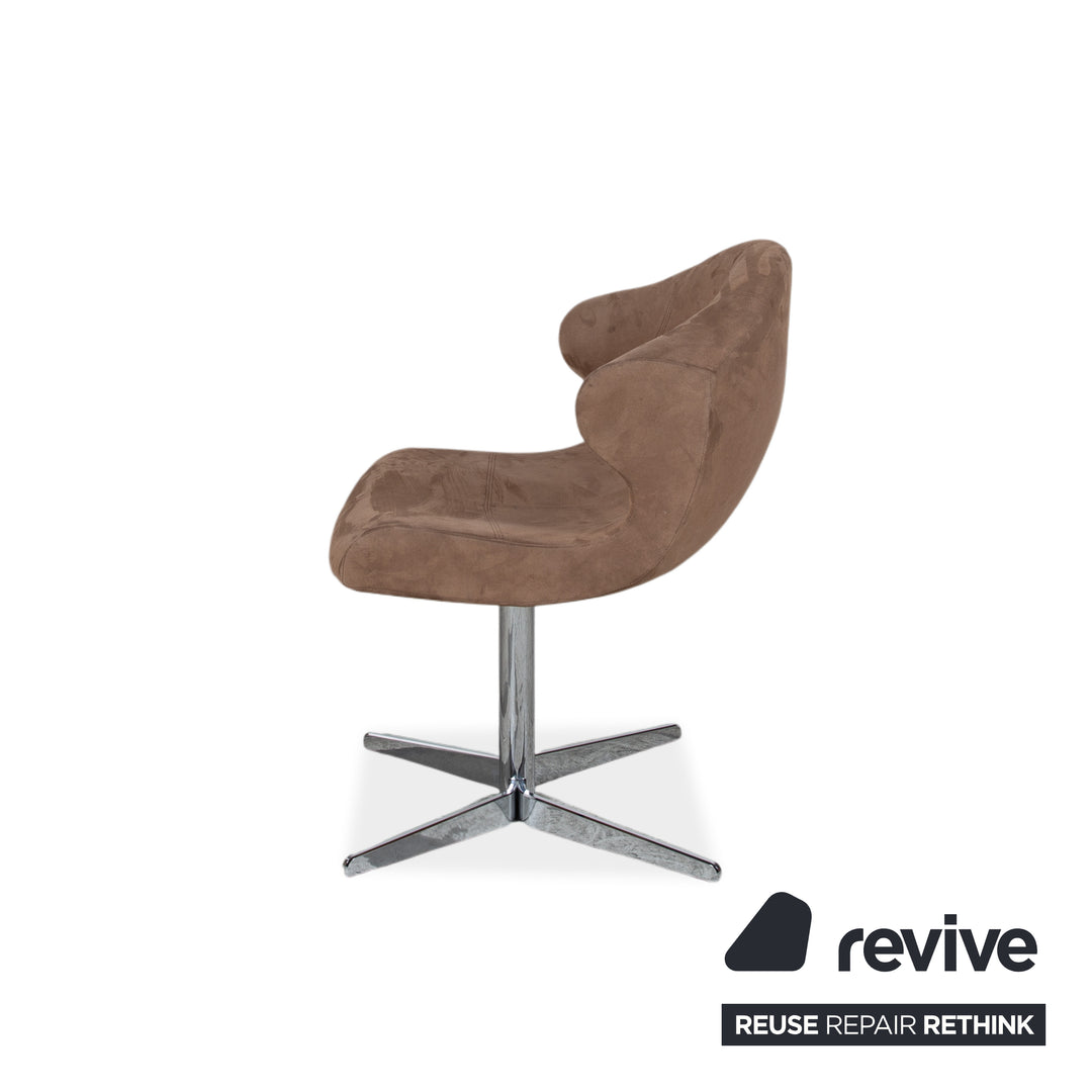 8er Garnitur ligne roset Alster Stoff Stuhl Drehfunktion Braun Esszimmer