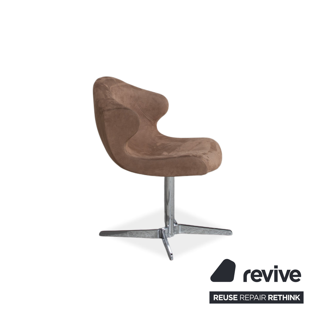 8er Garnitur ligne roset Alster Stoff Stuhl Drehfunktion Braun Esszimmer
