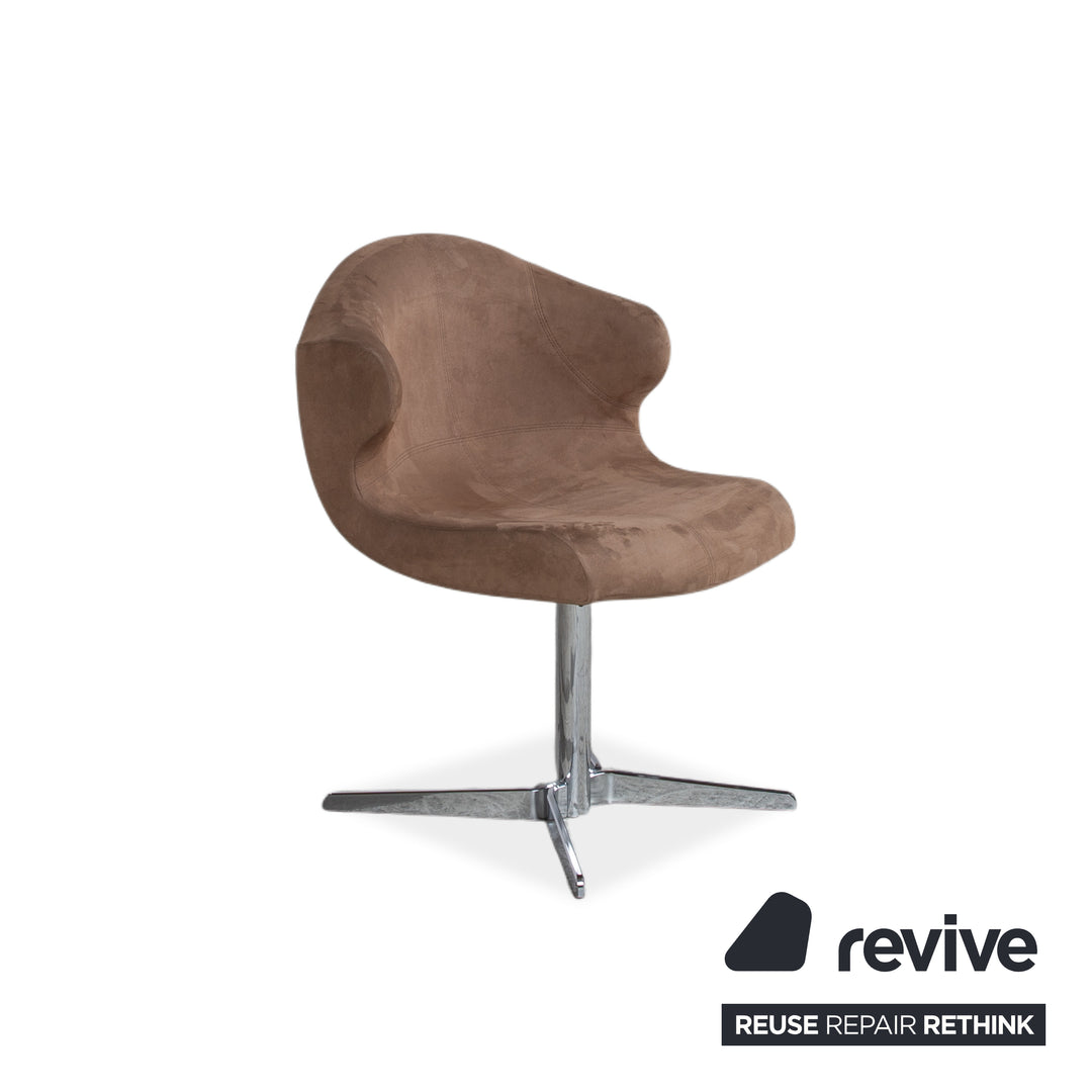 8er Garnitur ligne roset Alster Stoff Stuhl Drehfunktion Braun Esszimmer