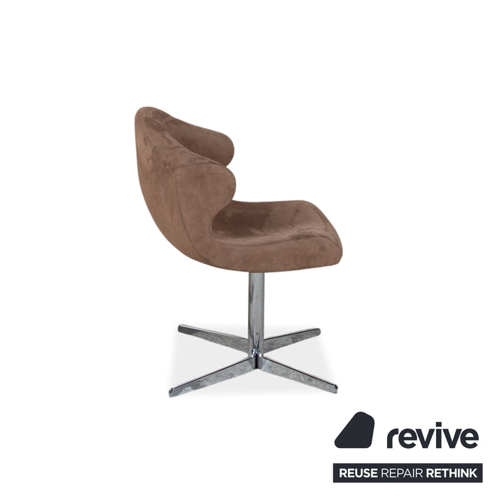 8er Garnitur ligne roset Alster Stoff Stuhl Drehfunktion Braun Esszimmer