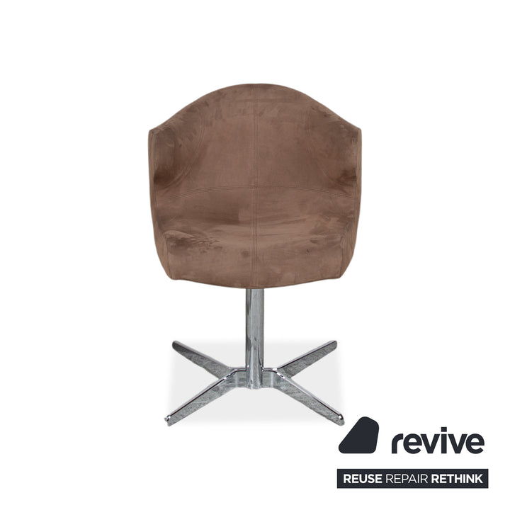 8er Garnitur ligne roset Alster Stoff Stuhl Drehfunktion Braun Esszimmer