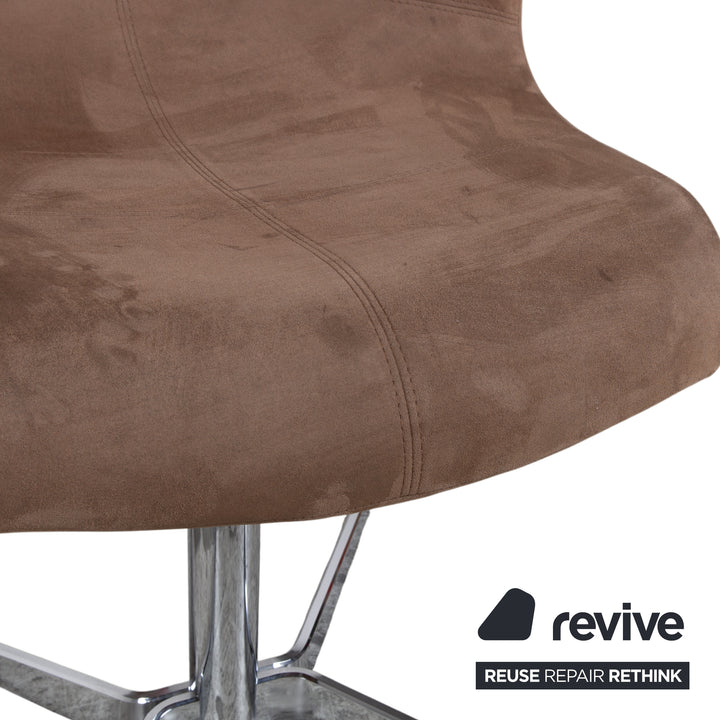 8er Garnitur ligne roset Alster Stoff Stuhl Drehfunktion Braun Esszimmer