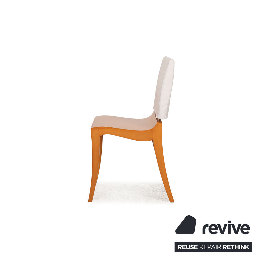 Lot de 8 chaises Ligne Roset Finn Wood marron