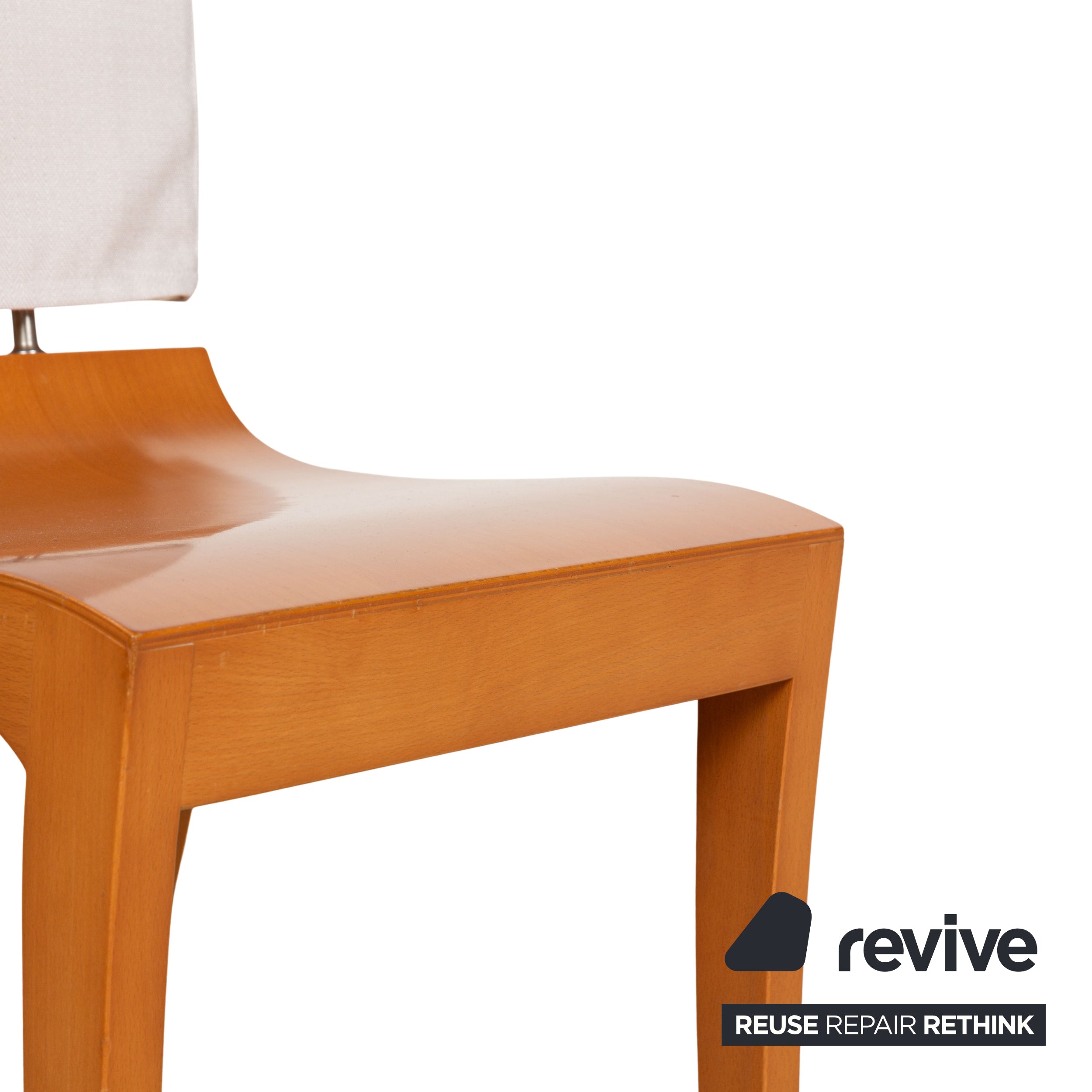 Lot de 8 chaises Ligne Roset Finn Wood marron