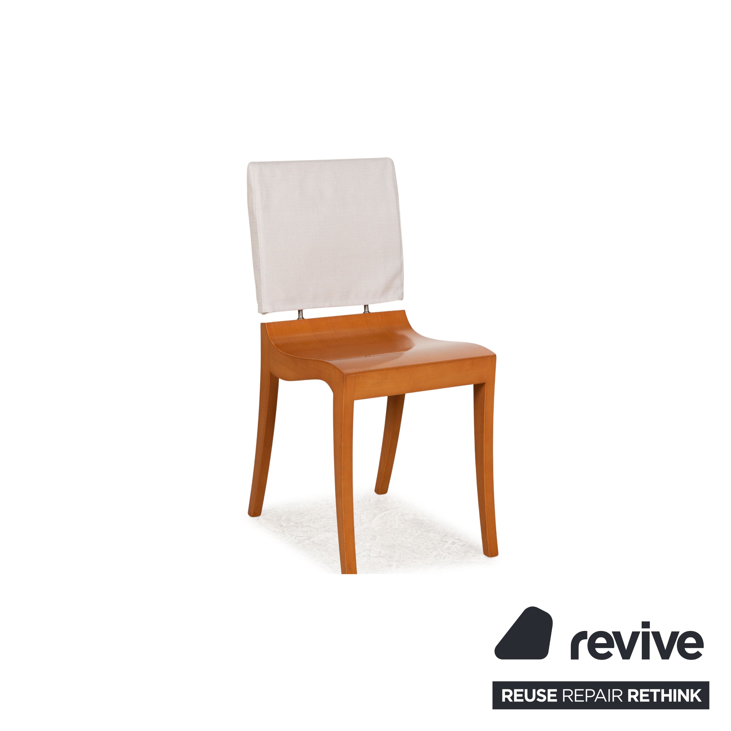 Lot de 8 chaises Ligne Roset Finn Wood marron