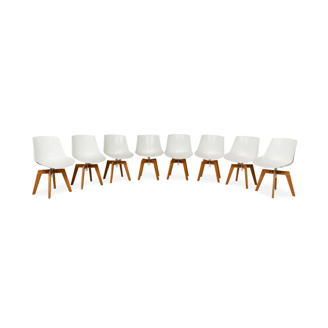 Mdf Italia Stuhl - 8er Set Flow Chair Weiß Kunststoff